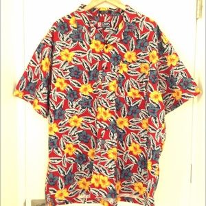 Chaps Ralph Lauren Cotton Hawaiian Shirt Size XXL
